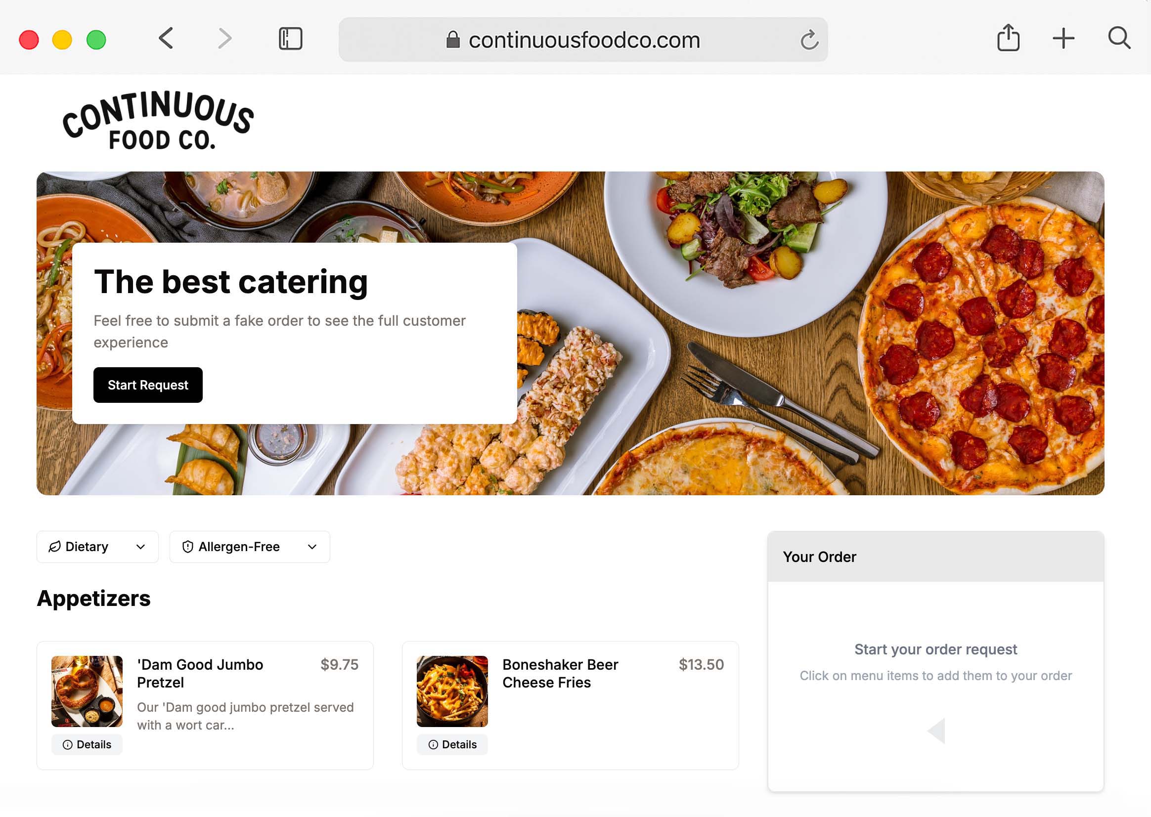 CateringOps Platform Example